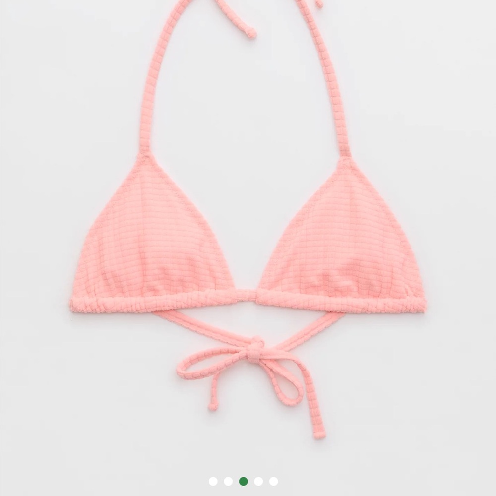 Aerie crinkle cheekiest tie bikini top & bottom